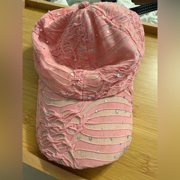 Earthbound bucket hat- one size- pink with sequence - Picture 1 of 3